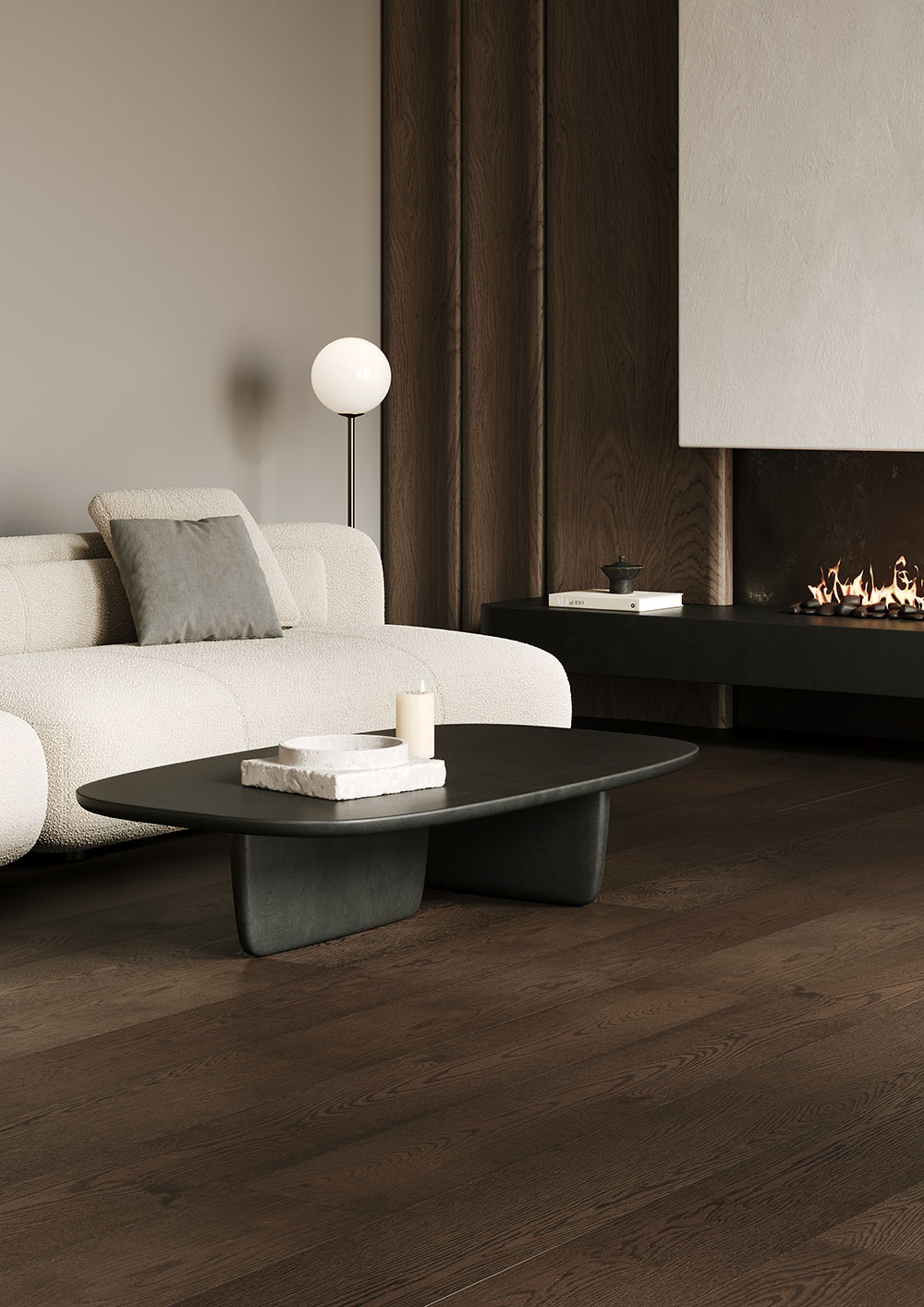 Кварцевый паркет Quartz Parquet Престиж Дуб Трюфельный 1258-03