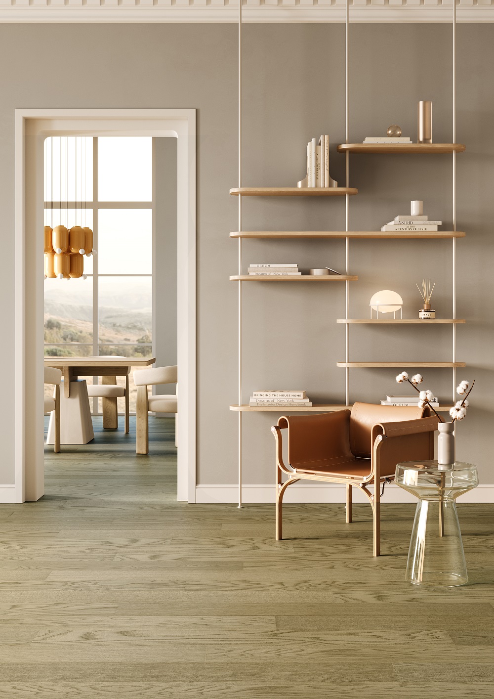 Кварцевый паркет Quartz Parquet Классик 7/1,2 мм Дуб Флэт Уайт 1258-55