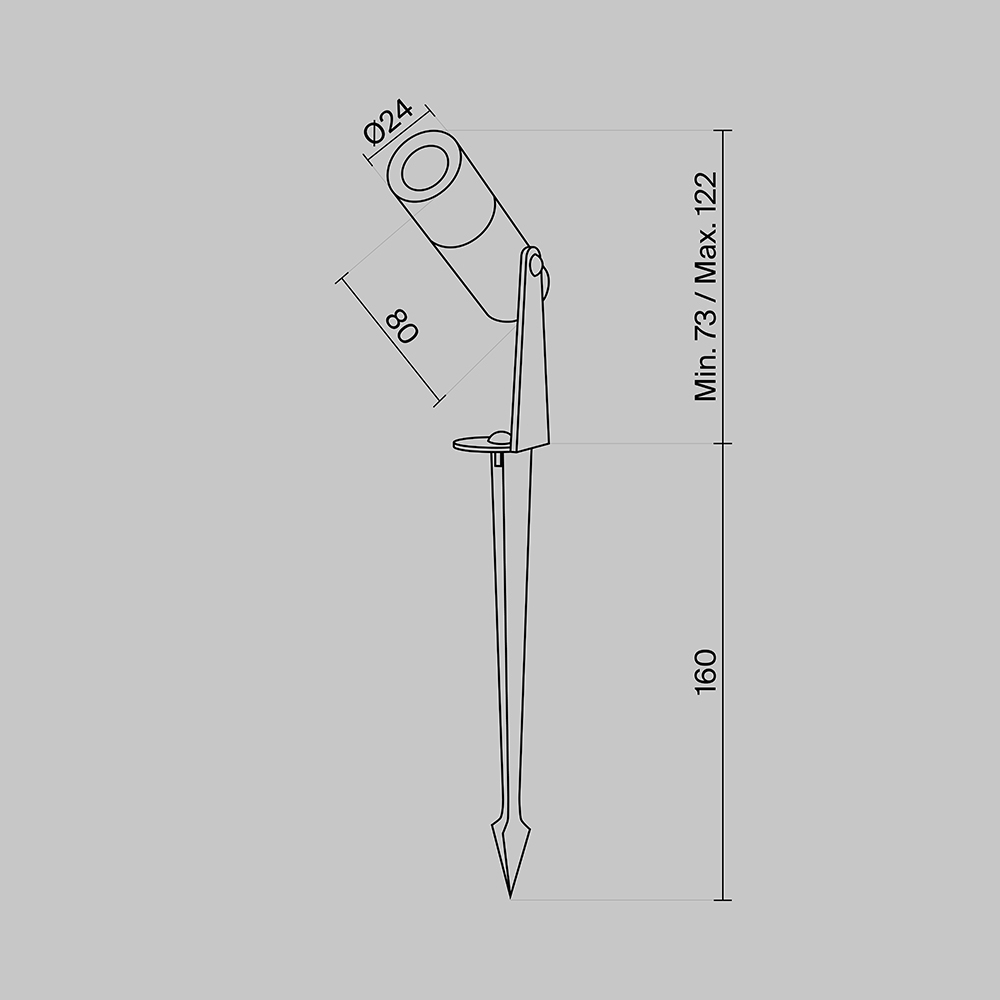 Ландшафтный светильник Outdoor O050FL-L2GF3K