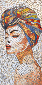 Керамогранит Декоративное панно MDetails Beauty Face (набор из 4шт. 60x120) 120x240