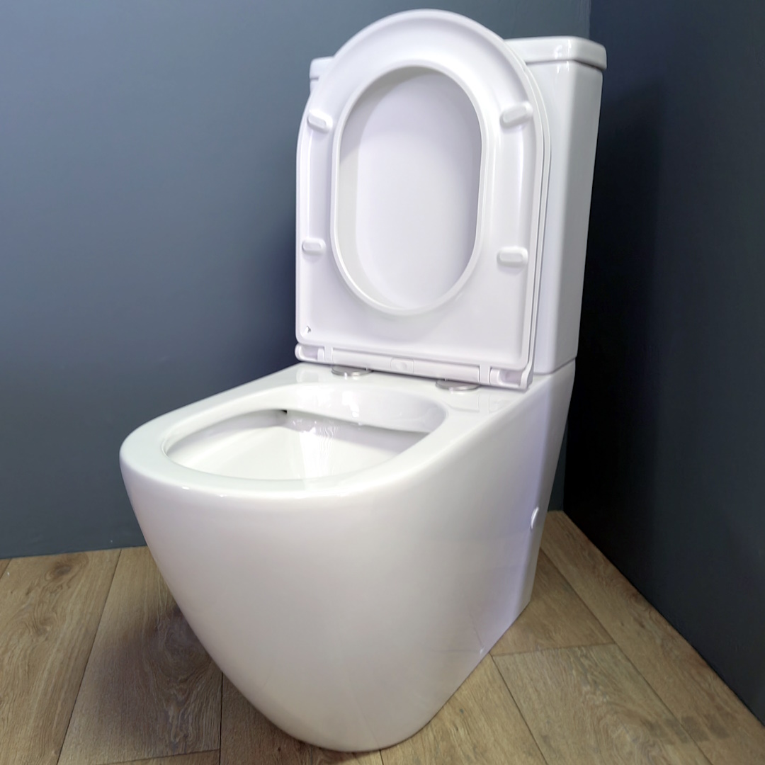 Унитаз-компакт безободковый Creto Logan L5 1005-001-L6CW с крышкой-сиденьем микролифт, белый