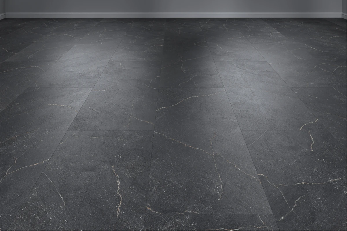 ПВХ плитка VINILAM  Allure Stone Glue 88809 Вулканический Черный Glue