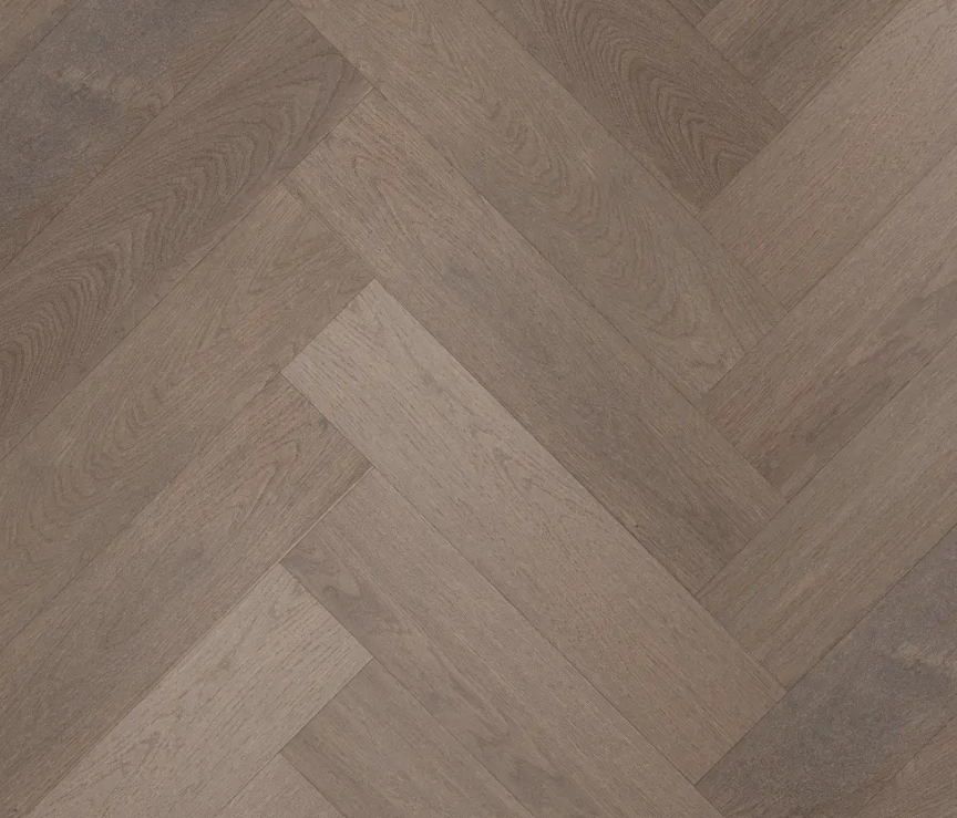 Паркет елка Crownwood Элеганс (Royal Parket) Английская елка 13 мм шип-паз Дуб Натур Коста лак с фаской