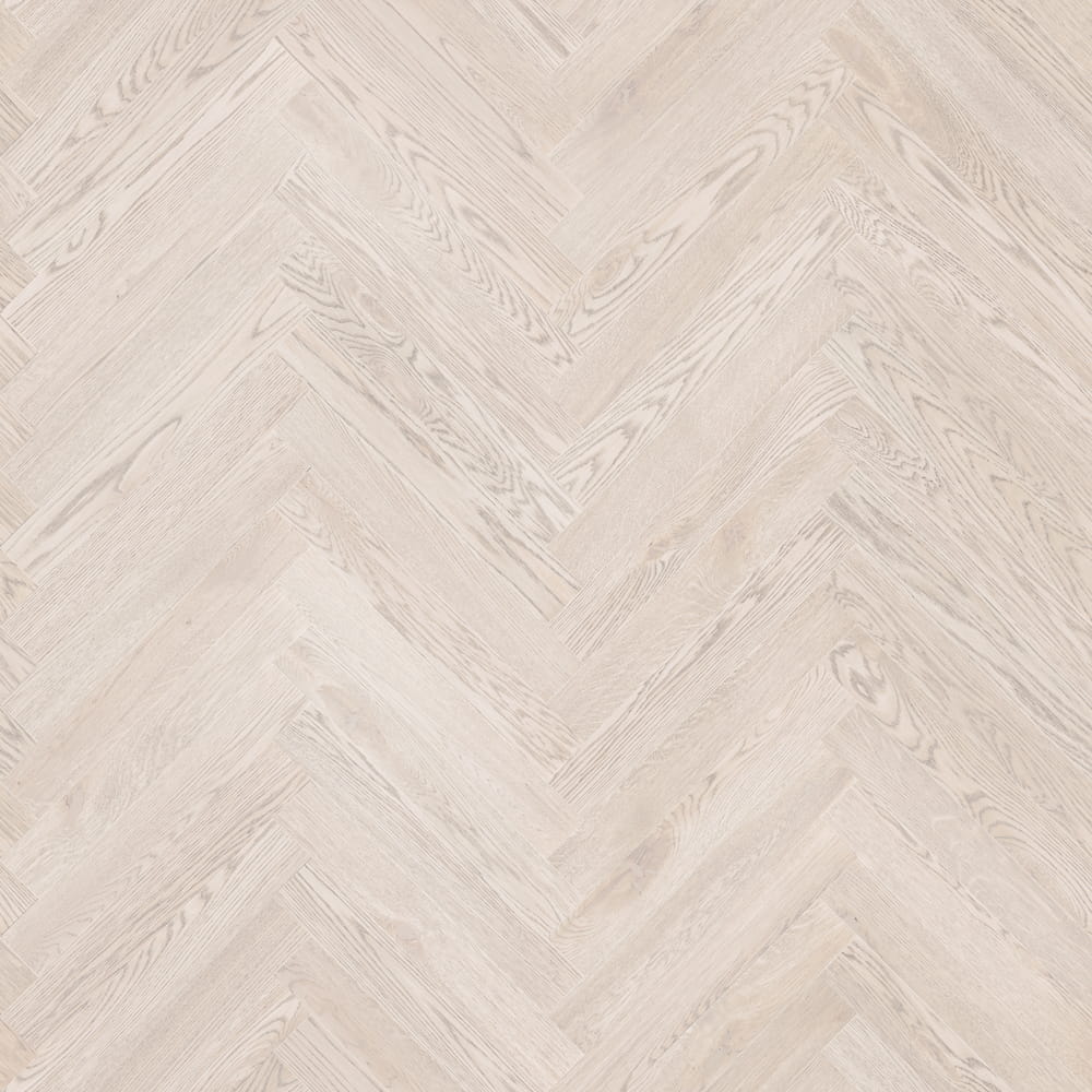 Coswick Английская ёлка 3-х слойная T&G шип-паз (90°) Акварельный белый 1151-1842-10