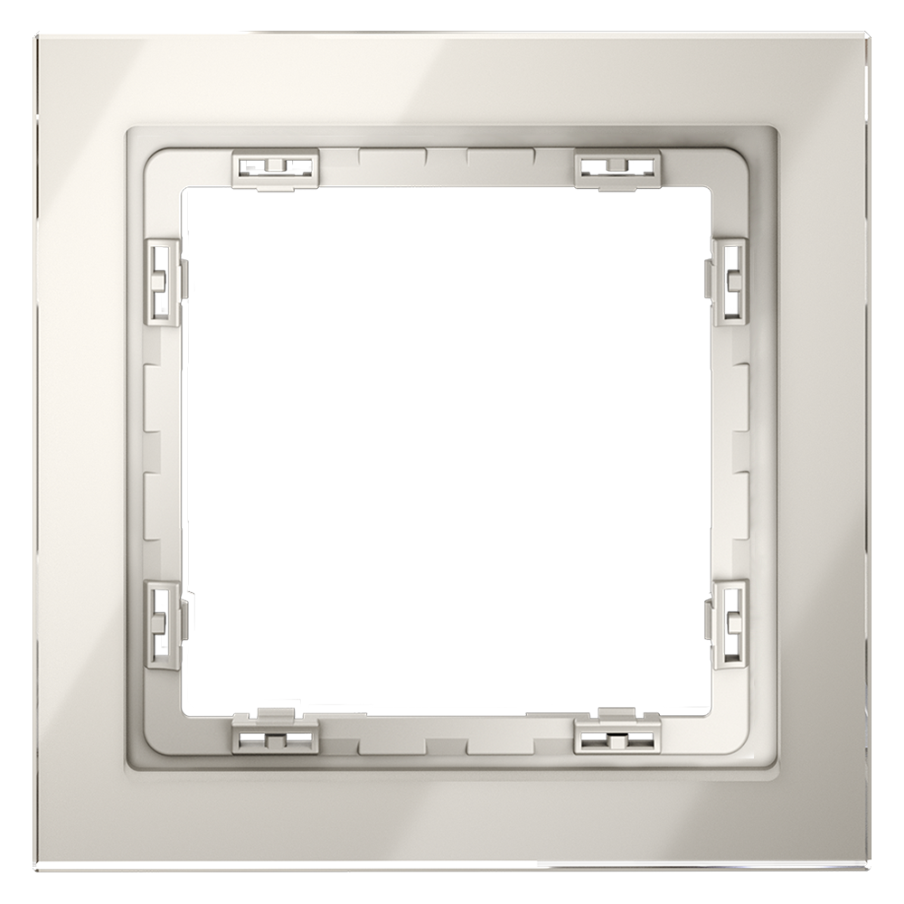 Рамка стеклянная VOLTUM S70 на 1 пост, (кашемир, стекло)
