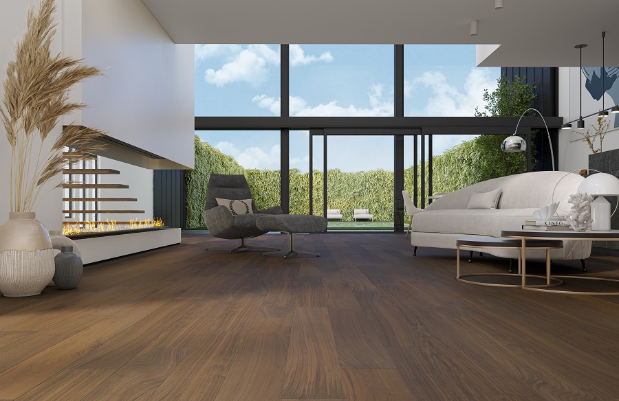 Кварцевый паркет Quartz Parquet Классик 5/0,6 мм Орех Американский 400-29