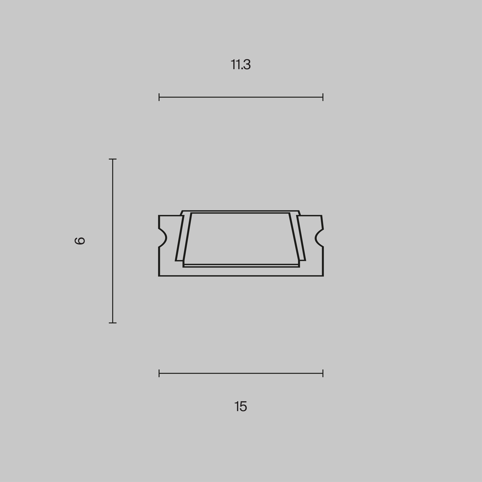 Профиль Led Strip ALM001S-2M