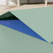 Подложка XPS Солид SPC гармошка перфорированная для теплых водяных полов зеленая - 1.5 мм