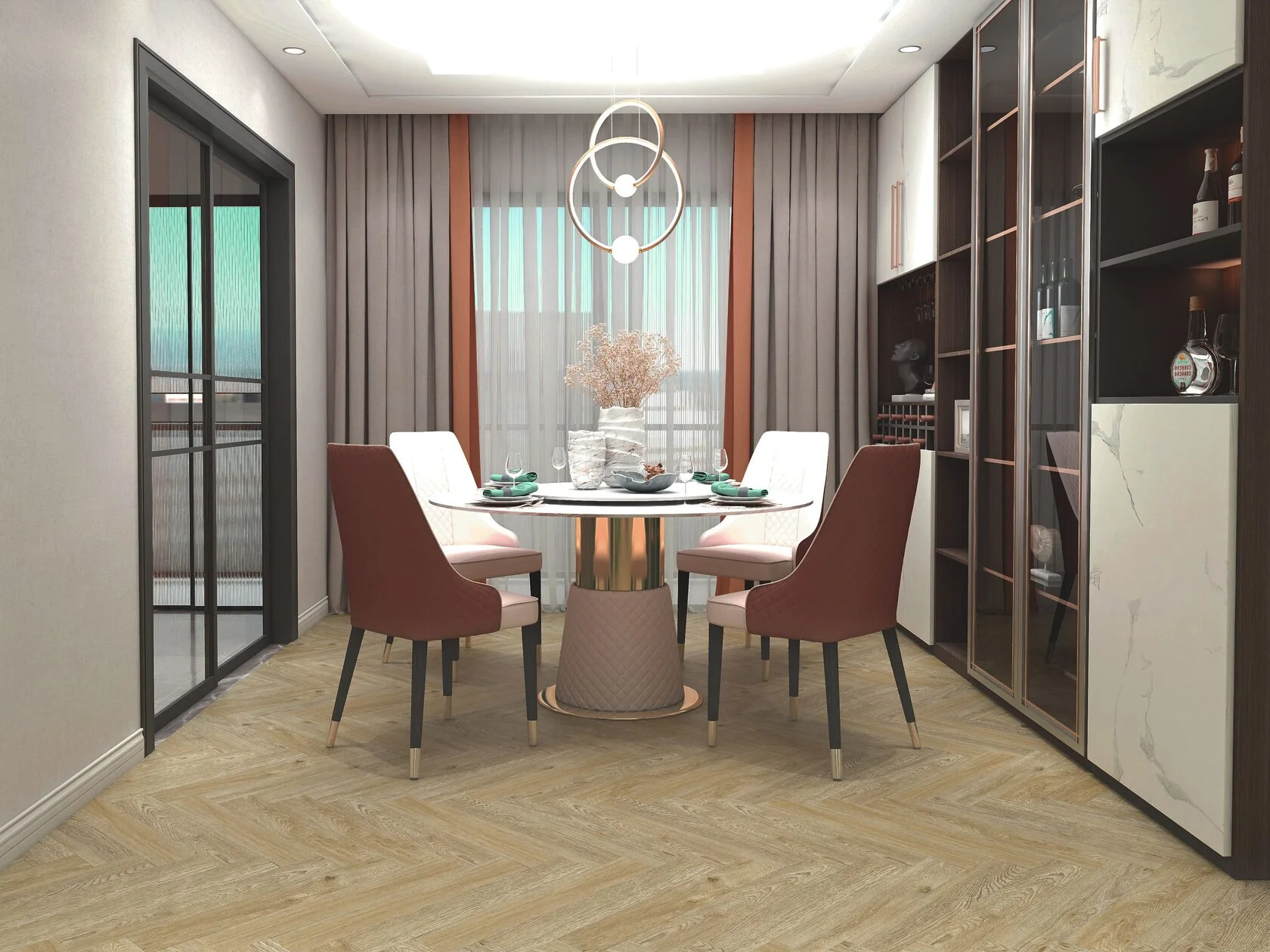 Ламинат Skalla Wood HERRINGBONE Дуб Биркенес (Oak Birkenes) HR1020