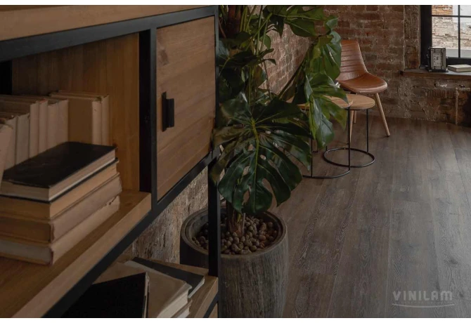 ПВХ-плитка CERAMO VINILAM XXL Дуб Берн 8885-EIR Glue