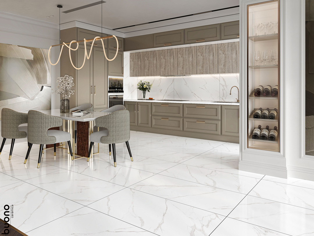 Керамогранит Buono Ceramica Marble Carrara Livia Glossy M4401P