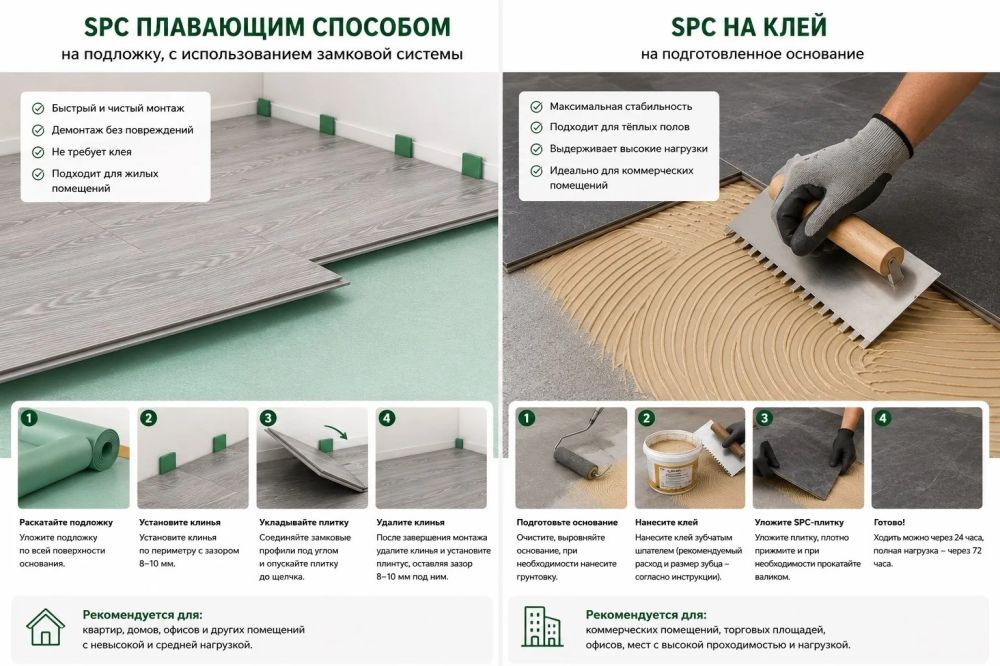 Стоит ли приклеивать замковый SPC-ламинат? Разбираем мифы и реальность