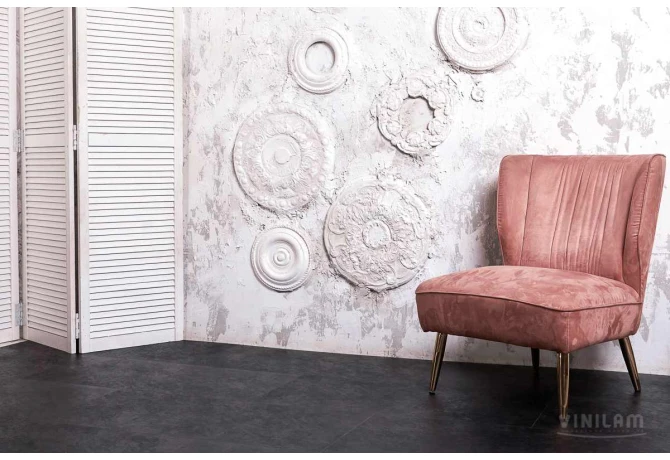 WPC CERAMO VINILAM STONE 8 мм 61607 Сланцевый Чёрный 8 mm