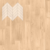 Паркет Елка Французская Lab Arte Chevron Дуб Натур Блонд лак 600/475х125х14/3/45°