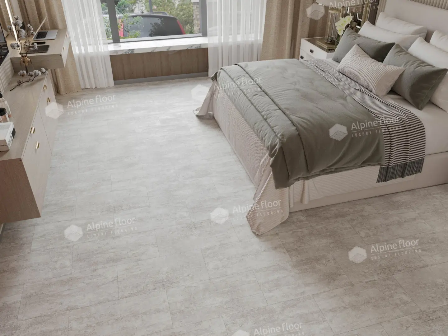 SPC Ламинат Alpine Floor SPC Stone Mineral Core ЕСО 4-6 Ратленд 4V 43кл