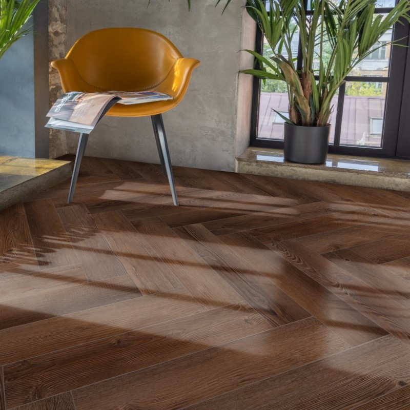 Кварц виниловый ламинат Aquafloor Parquet Glue 4V AF2520PG