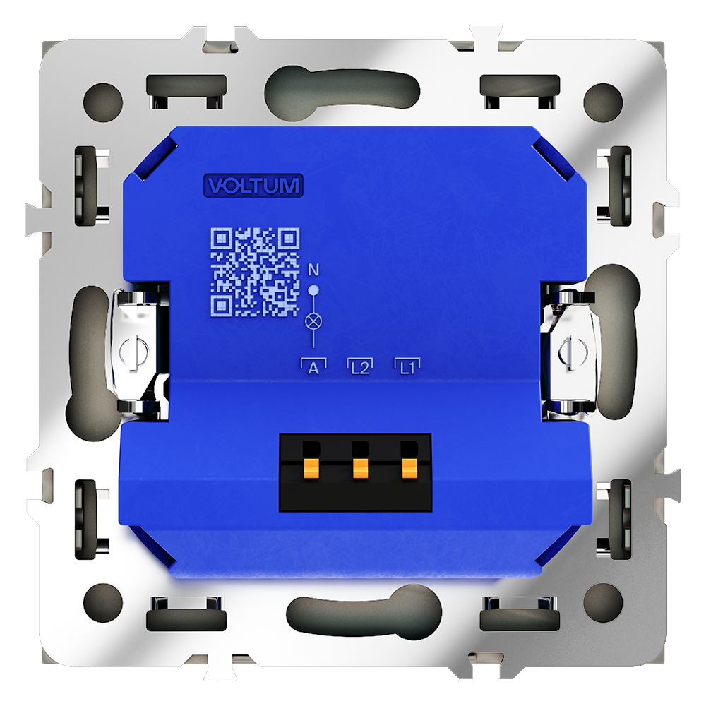 Светорегулятор встраиваемый VOLTUM S70 поворотно-нажимной 600 Вт, (кашемир)