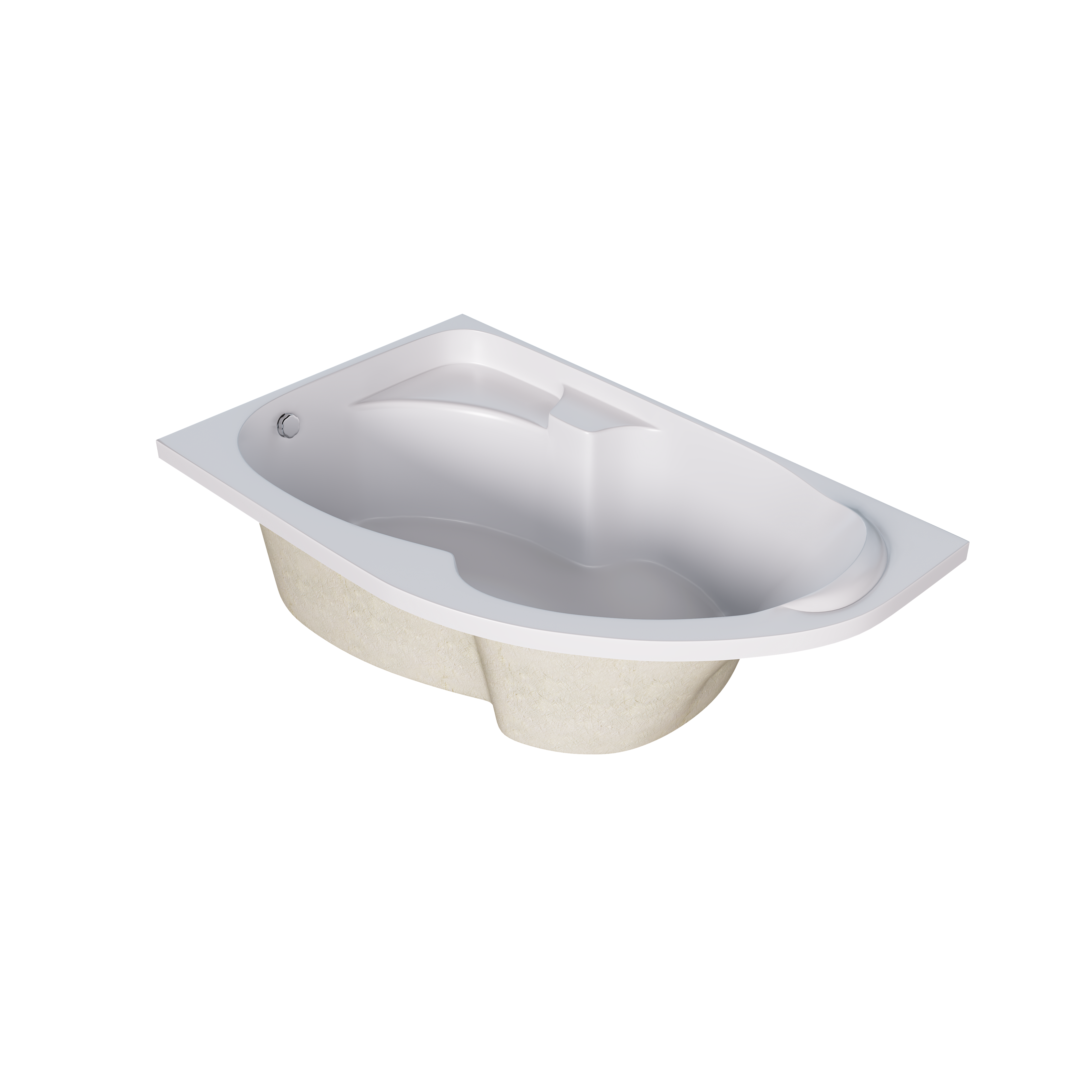 Акриловая ванна 150х90 см Creto Doris 14-15090L белая
