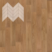 Паркет Елка Французская Lab Arte Chevron Дуб Рустик Прозрачное масло 600/450х150х14/3/45°