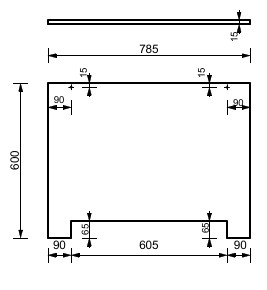 Боковая панель для ванны 180х80 см Creto Nova Nova 23-3111 белая