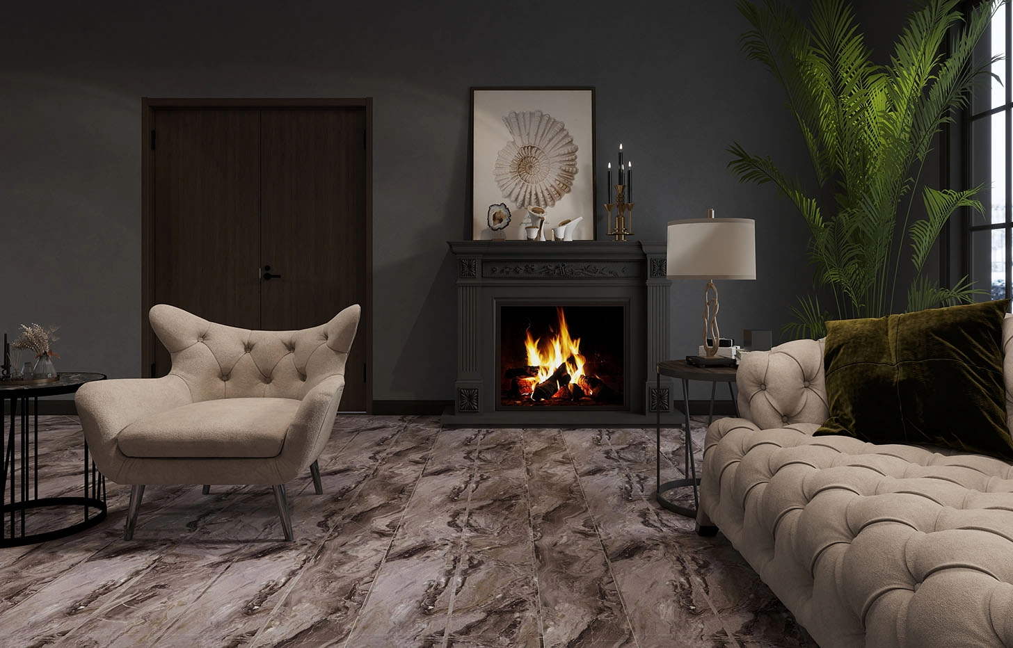 SPC Ламинат Stone Floor MSPC Перуанский Мрамор DCD1-5 MP