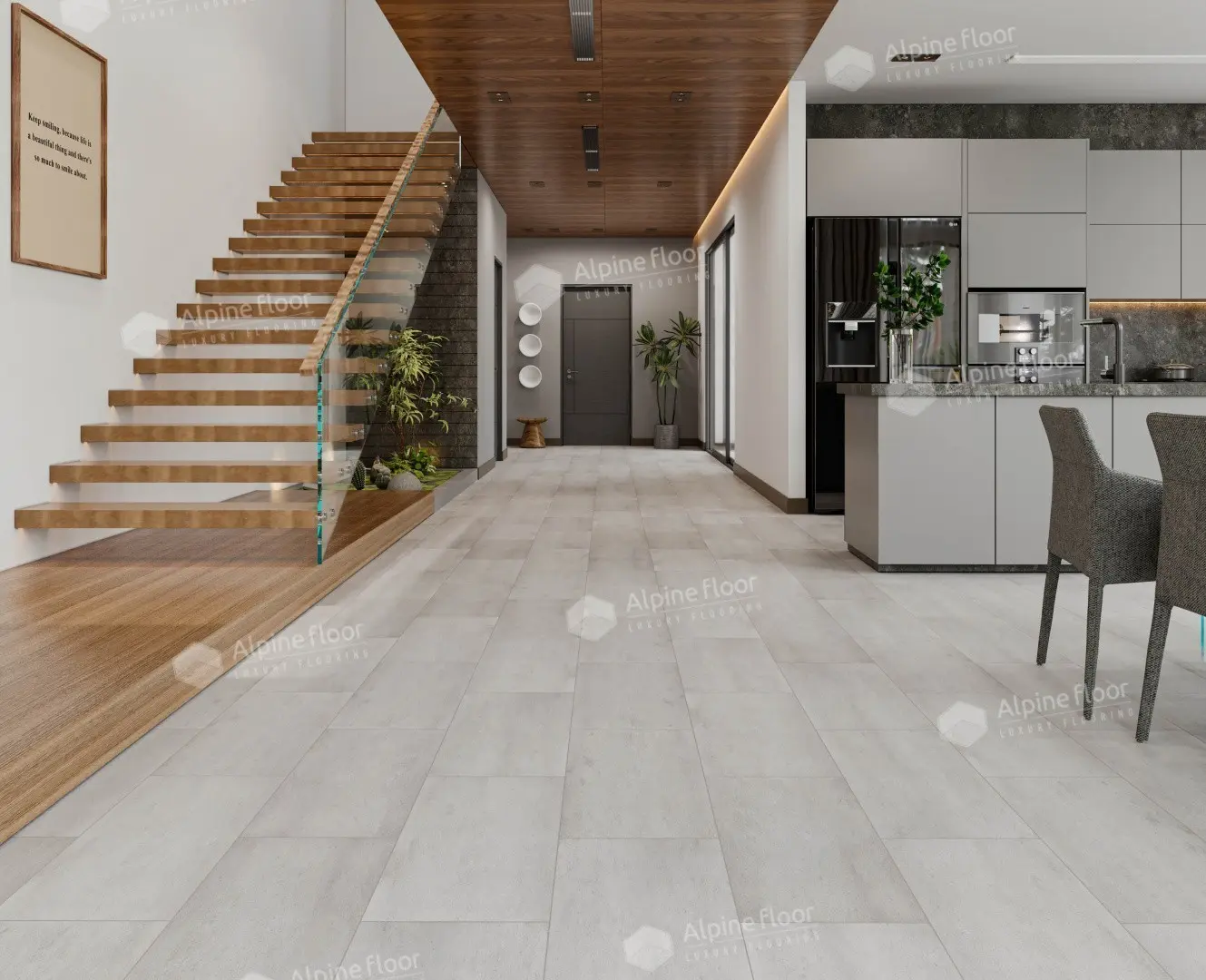 SPC Ламинат Alpine Floor SPC Stone Mineral Core ЕСО 4-7 Дорсет 4V 43кл