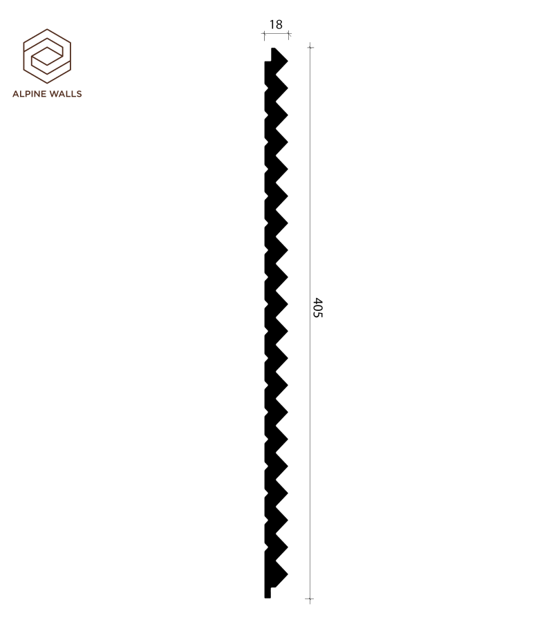 Стеновые Панели Alpine Walls LineArt ECO6103 Белый