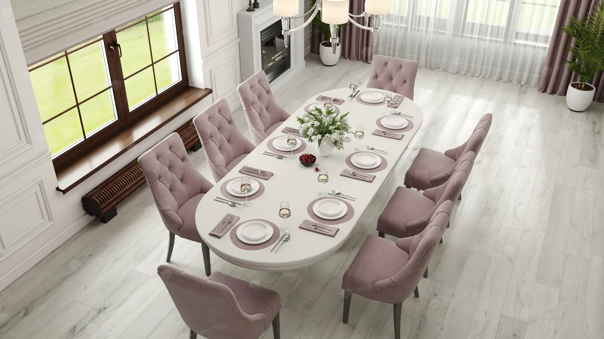 SPC Ламинат Alpine Floor ABA Premium XL ЕСО 7-17 Дуб Слоновая кость 4V 43кл