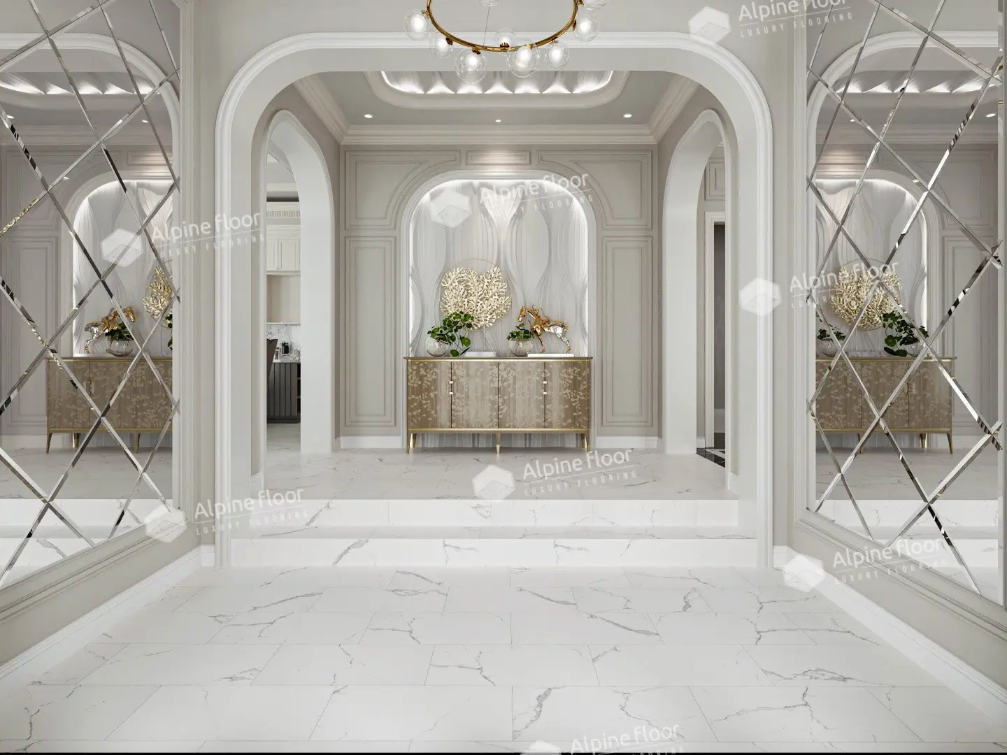 SPC Ламинат Alpine Floor SPC Stone Mineral Core ЕСО 4-22 Гранд Каньон 4V 43кл