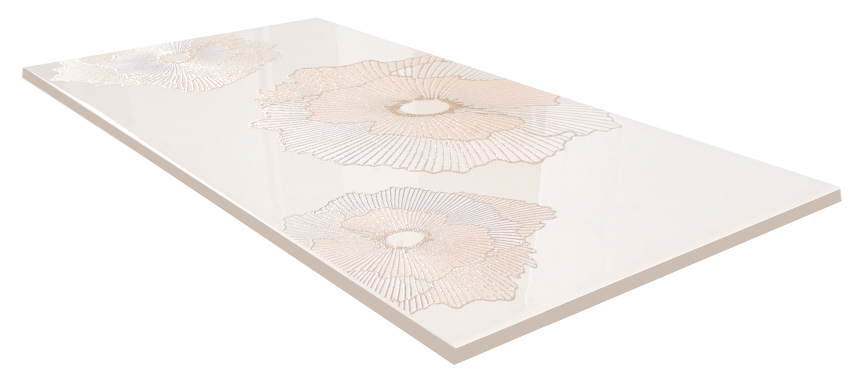 Панно Mono Golden flowers 60х60 (компл. из 2 шт)