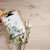 Паркетная доска Coswick Акварельный белый 1163-3842-10