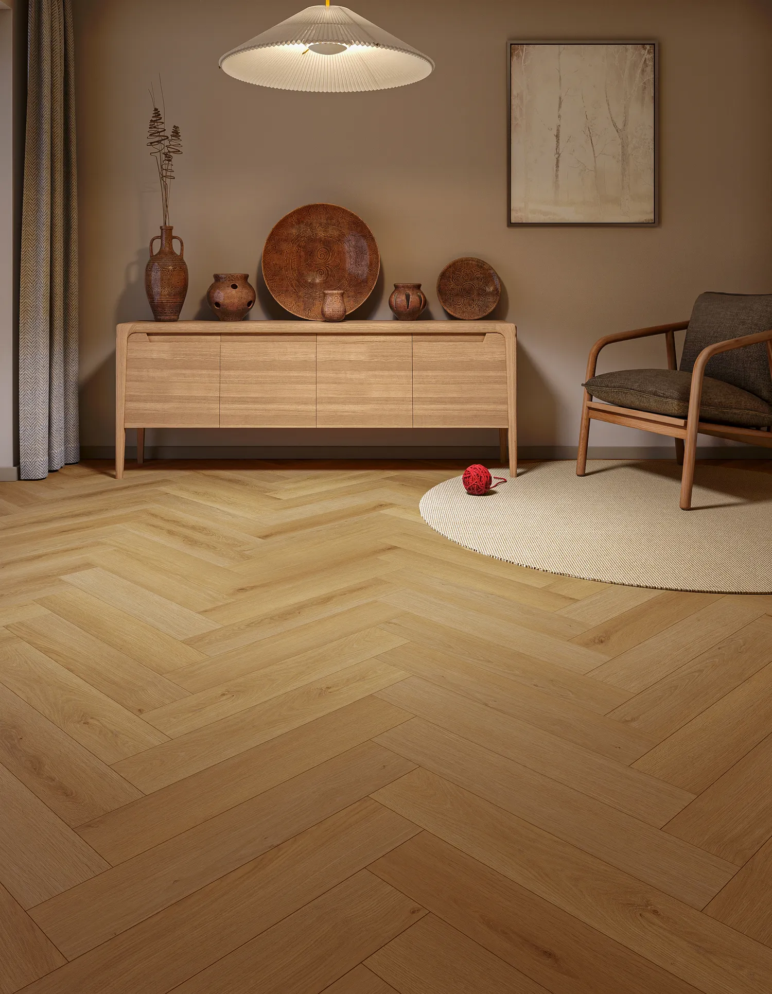 SPC My Step Аква Елка на пробке (Aqua Herringbone Cork) 5.05мм EWH-7136