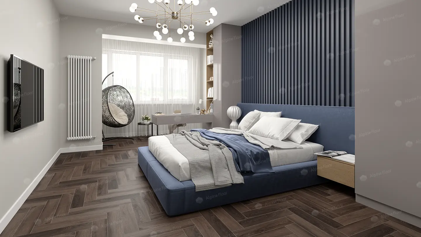 SPC Ламинат Alpine Floor SPC Light Parquet ECO 13-16AB Фафнир 4V 43кл
