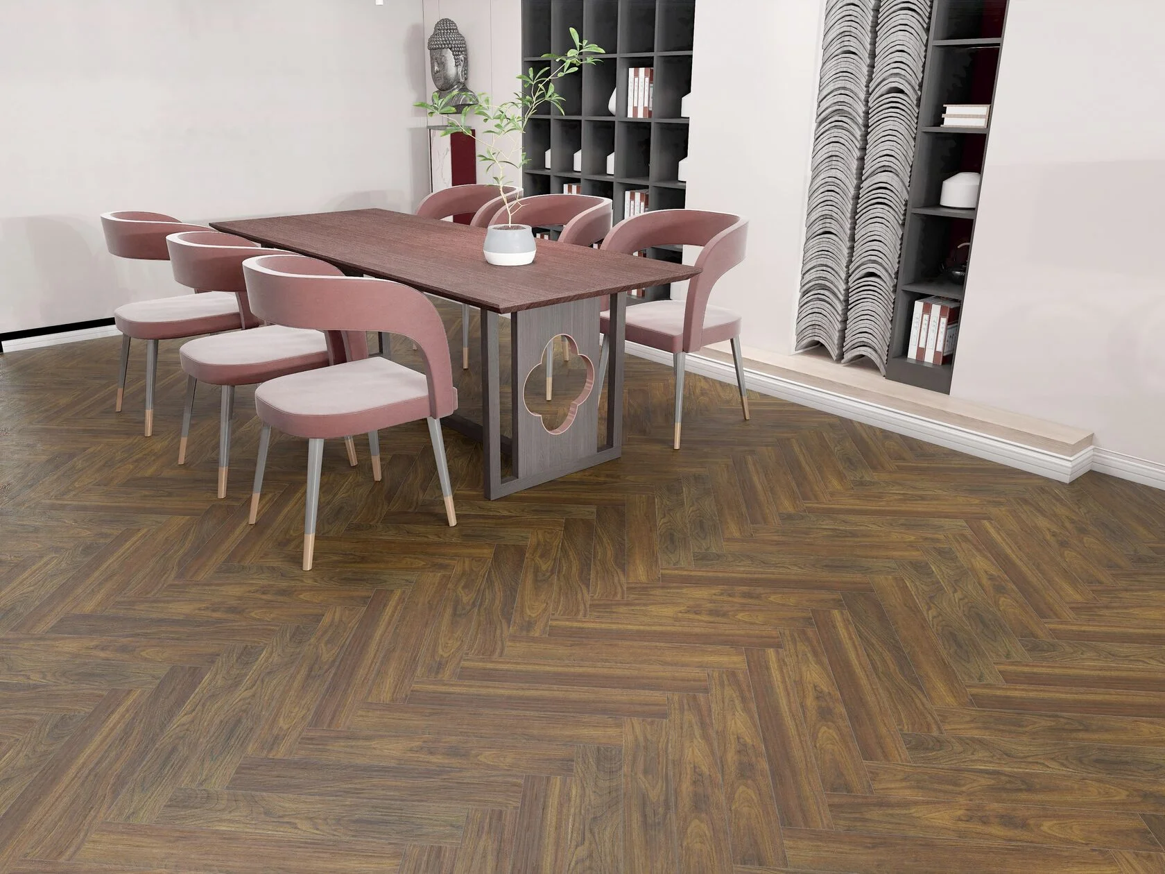 Ламинат Skalla Wood HERRINGBONE Дуб Ивеланн (Oak Iveland) HR1022