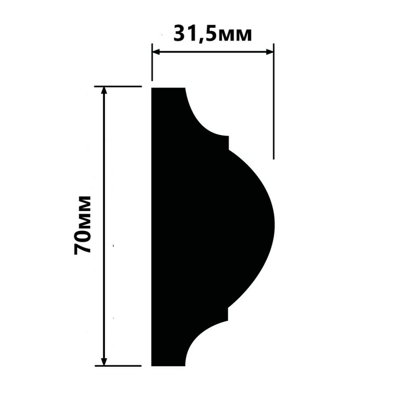 Молдинг HIWOOD D70/ 70 х 31.5 х 2000