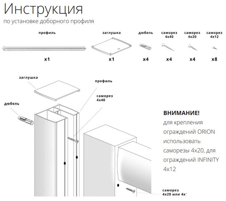 Доборный профиль Creto