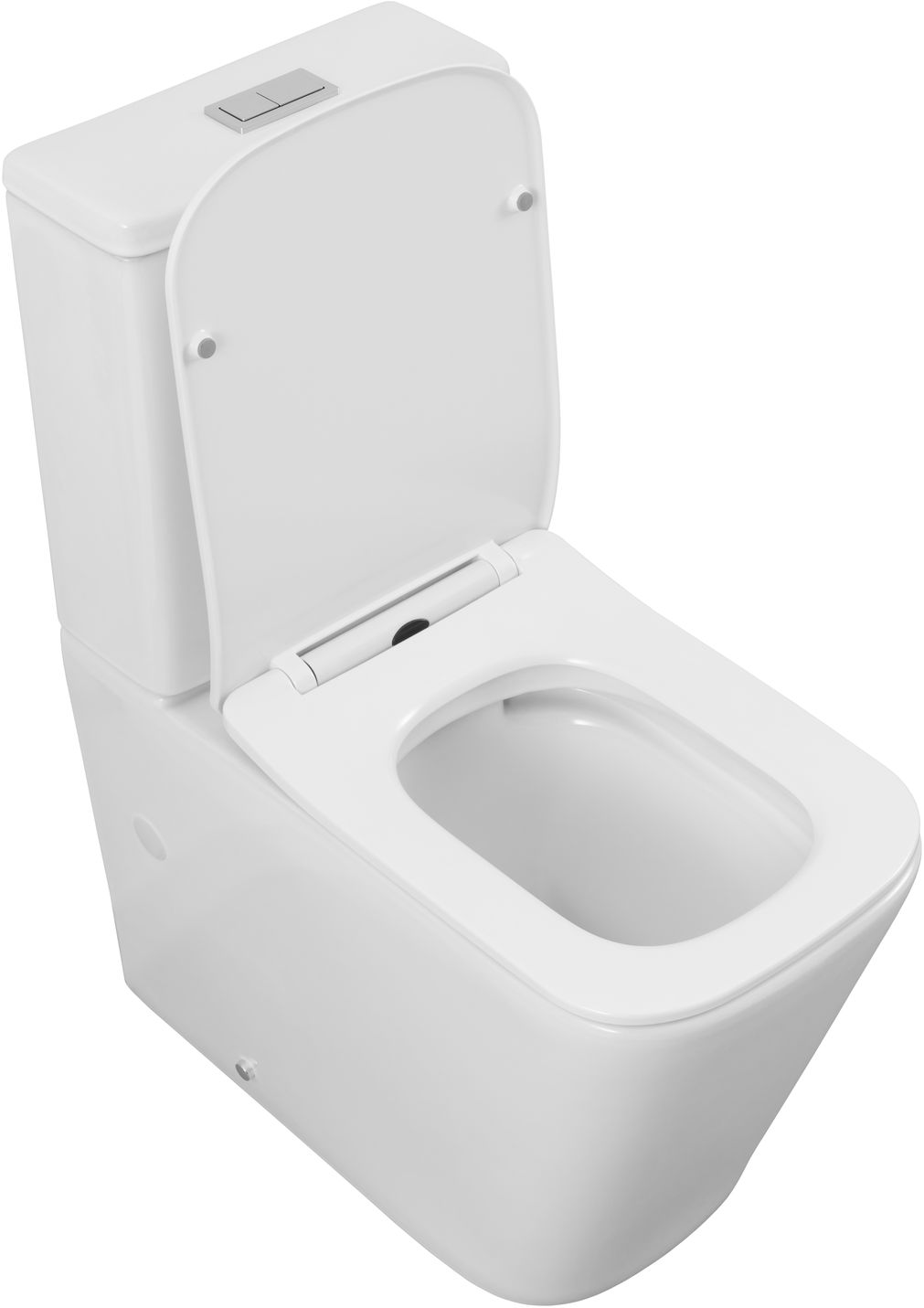 Чаша напольного унитаза безободковая Creto Logan L4 1004-001-L2СW с крышкой-сиденьем микролифт, белая