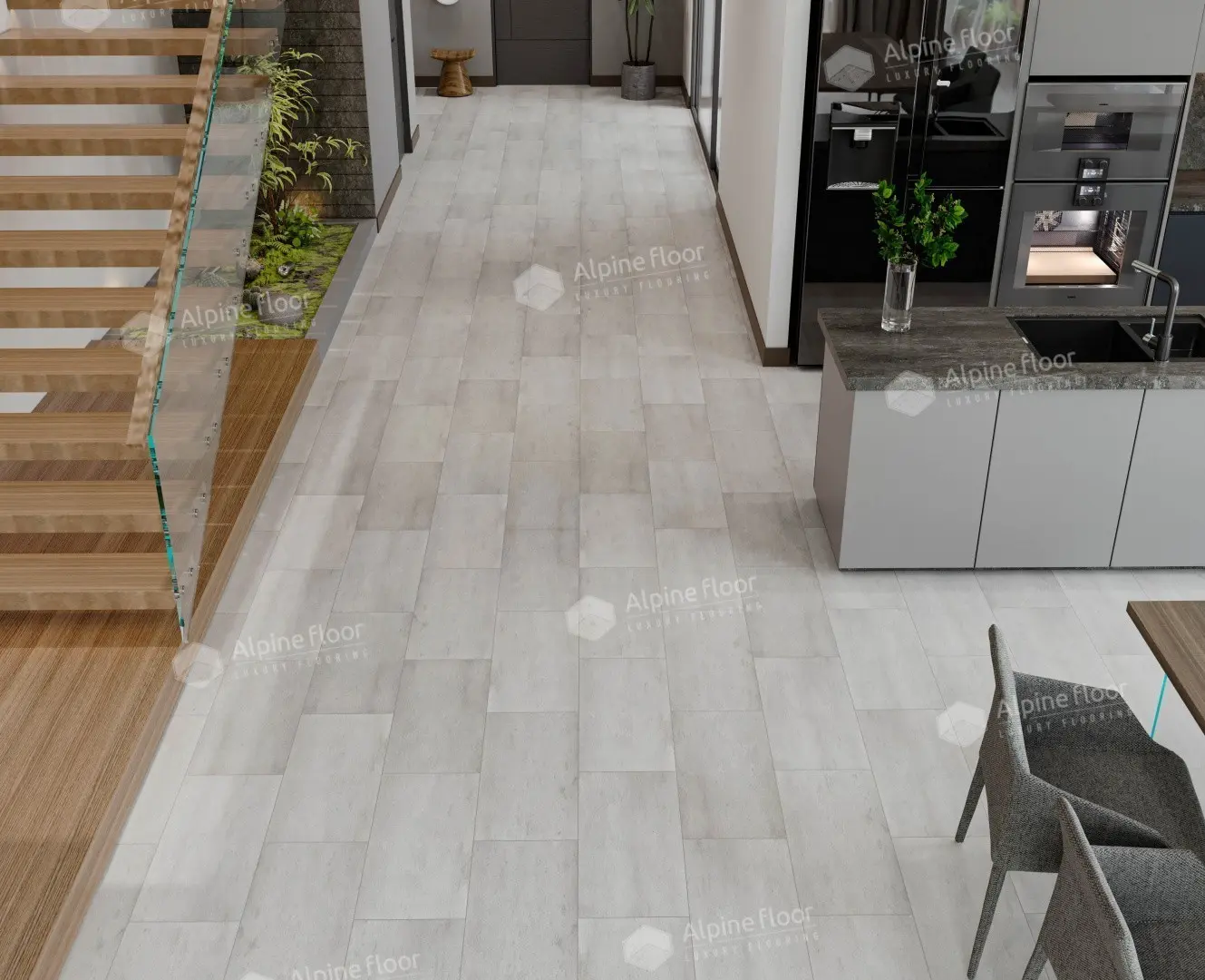 SPC Ламинат Alpine Floor SPC Stone Mineral Core ЕСО 4-7 Дорсет 4V 43кл