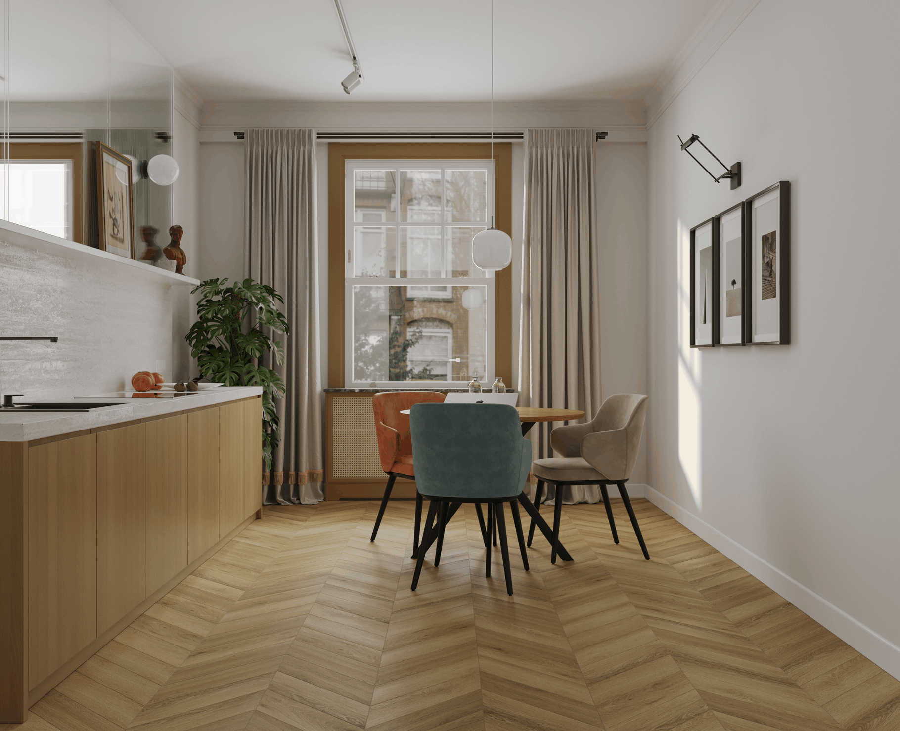 SPC Ламинат Tulesna Art Chevron FORTUNA 1011-8
