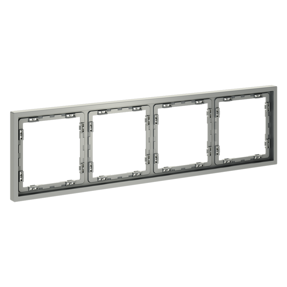 Рамка пластиковая VOLTUM S70 на 4 поста, (сталь)