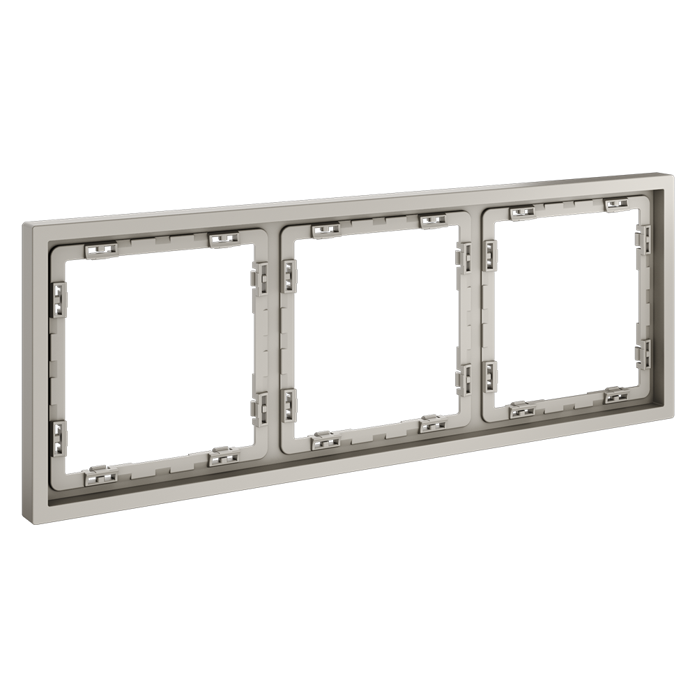 Рамка пластиковая VOLTUM S70 на 3 поста, (кашемир)