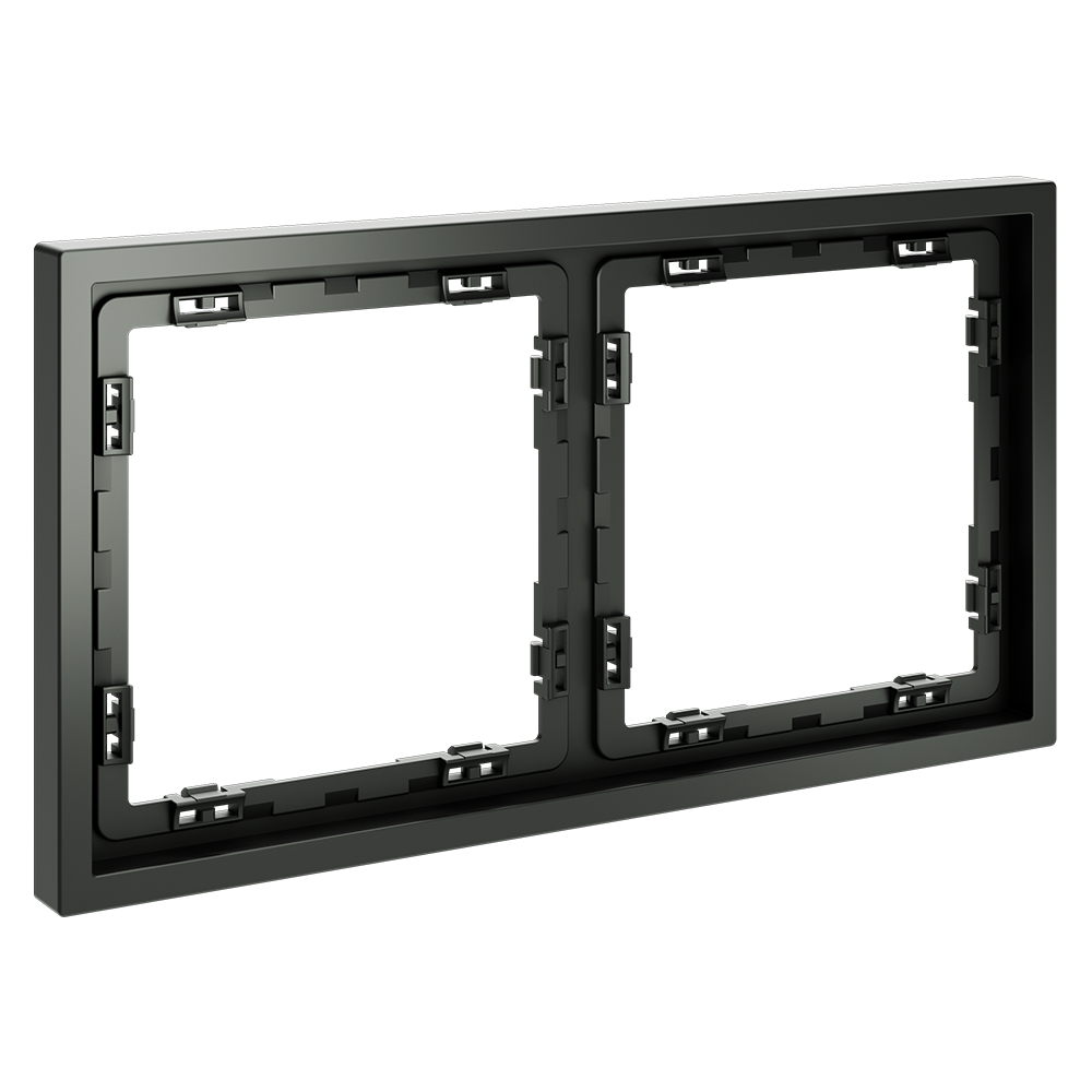 Рамка пластиковая VOLTUM S70 на 2 поста, (титан)