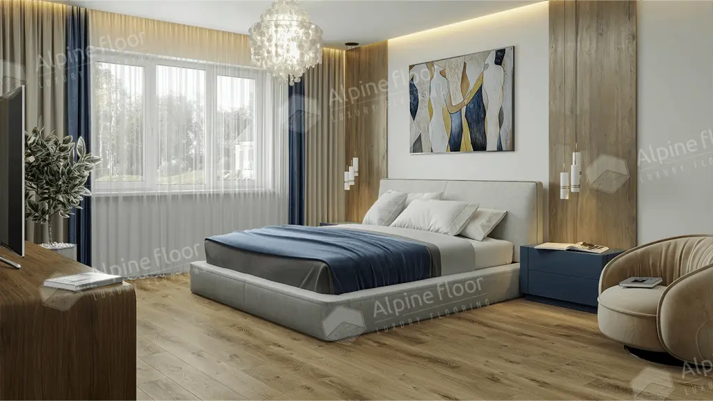 ПВХ-плитка Alpine Floor Liberty Loose Lay LVT Дуб Натуральный Отбеленный ECO 23-3