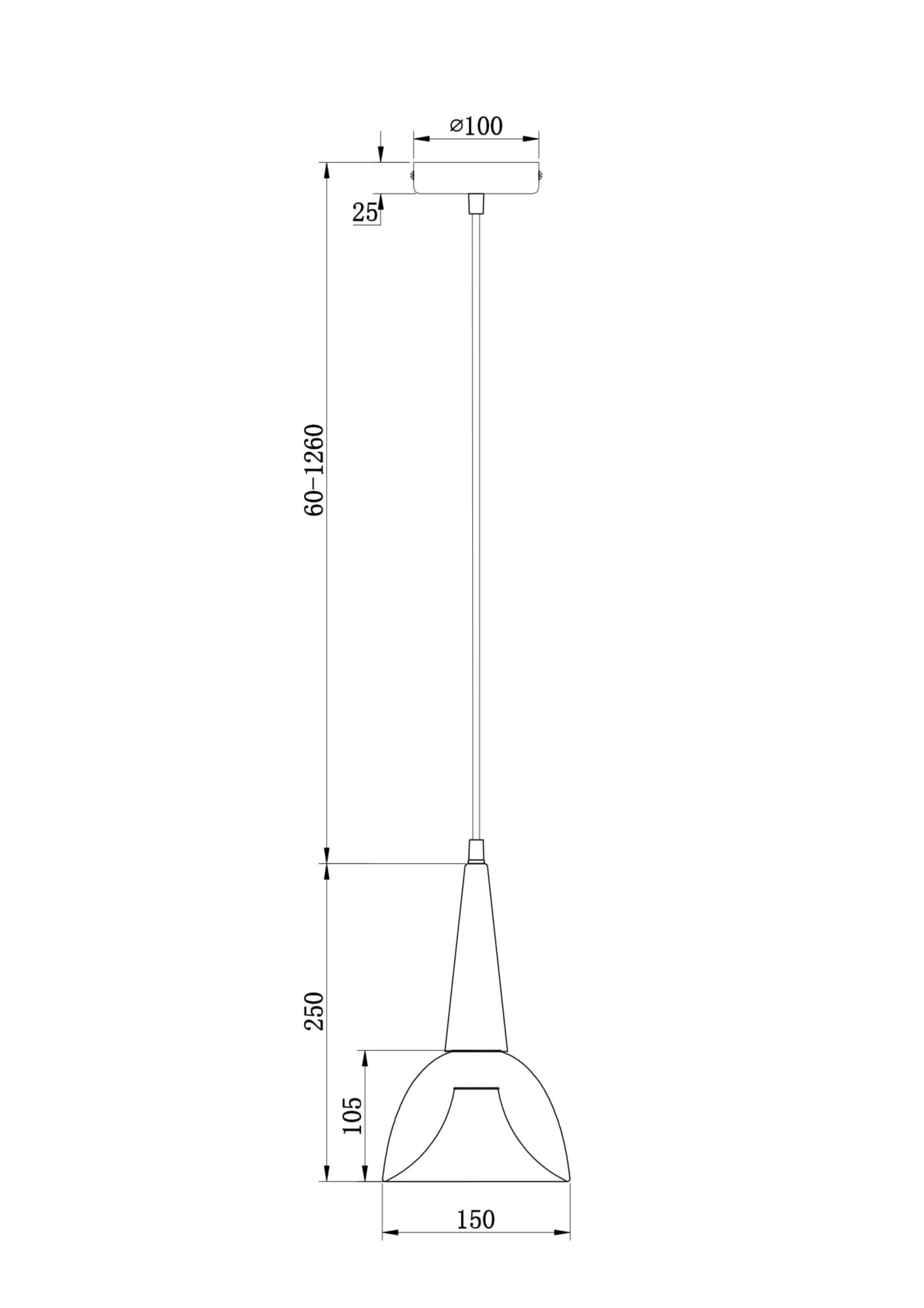 Подвесной светильник Freya FR8009PL-01GB