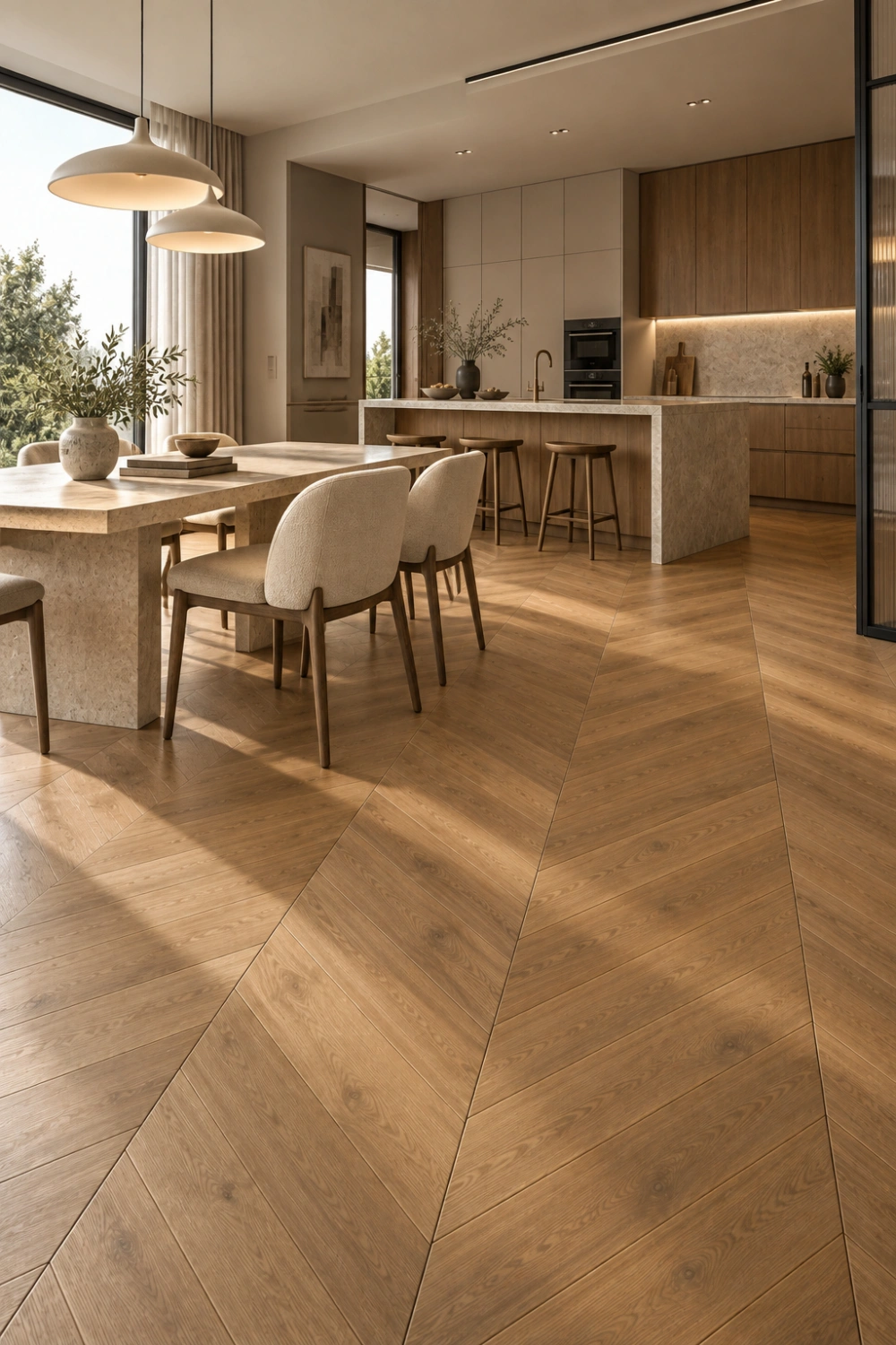 Ламинат Firstfloor NOBLESS MATT 3D Chevron Дуб Опуленто 12мм 1F356