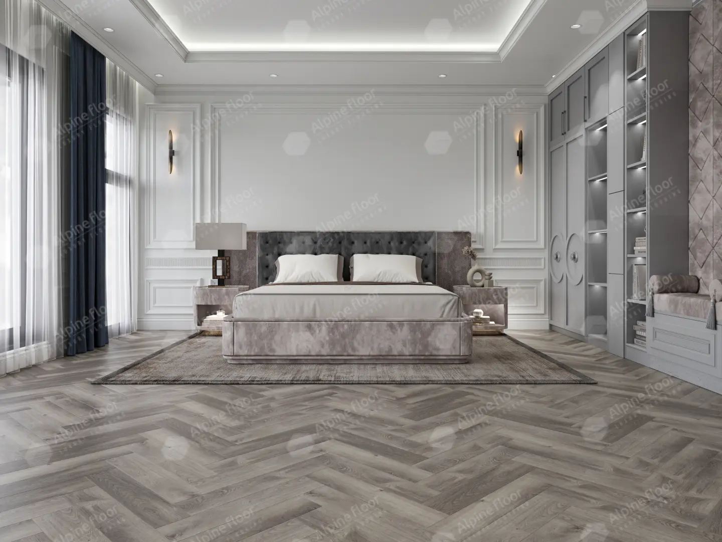 SPC Ламинат Alpine Floor SPC Light Parquet ECO 13-13AB Дуб Мерга 4V 43кл