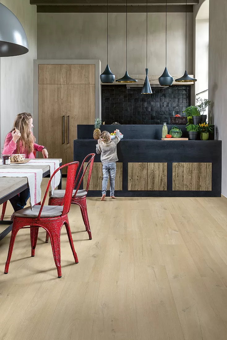 ПВХ-плитка Quick-Step Дуб льняной серо-бежевый Fuse SGMPC20328