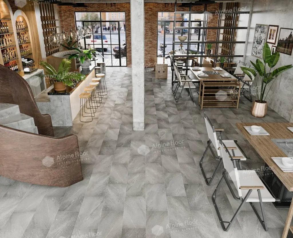 SPC Ламинат Alpine Floor SPC Stone Mineral Core ЕСО 4-4 Авенгтон 4V 43кл