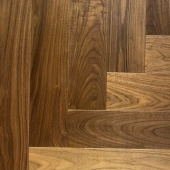 Паркет елка Deko Wood Urban Английская елка Американский орех селект, Лак 600 x 120 x 14 / 1.44м2