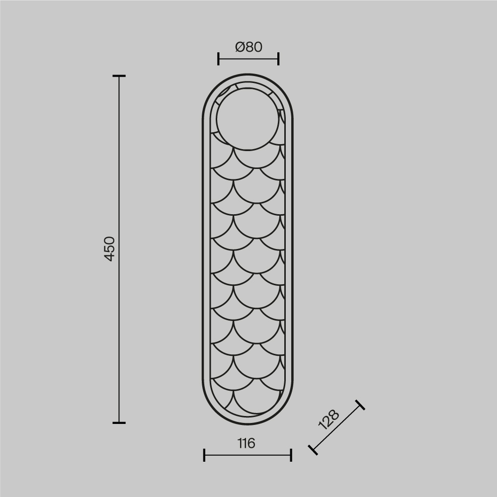 Настенный светильник (бра) Maytoni MOD473WL-L25BSK